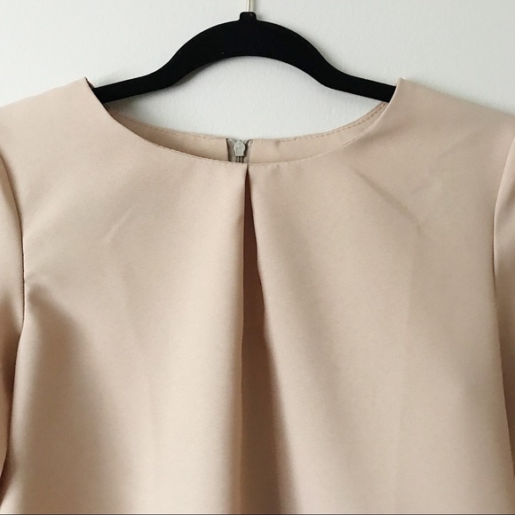 NWT Rebecca Tatti Self-Tie Inverted Pleat Blouse - Picture 4 of 6